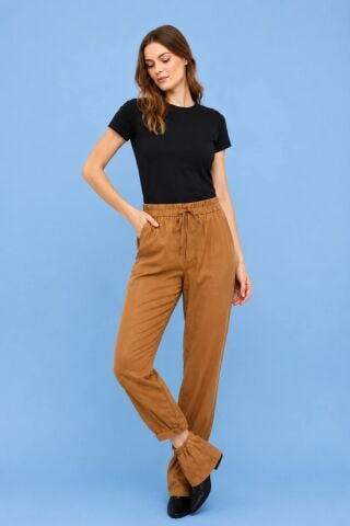 İtalyan  Camel Viskon  Şalvar Modeli Pantolon