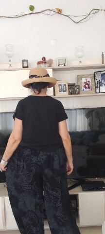 Siyah Ön Arka V Düşük Kollu Tulum