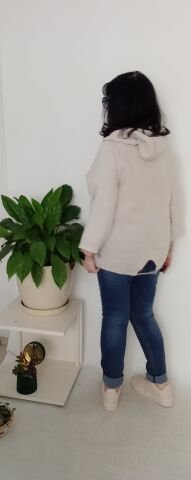 Italyan Keten  Kapsonlu Yıldız Aplikesi Kemik