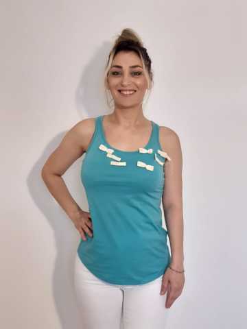 Fyonklu Turkuaz Yüzücü Penye 1022