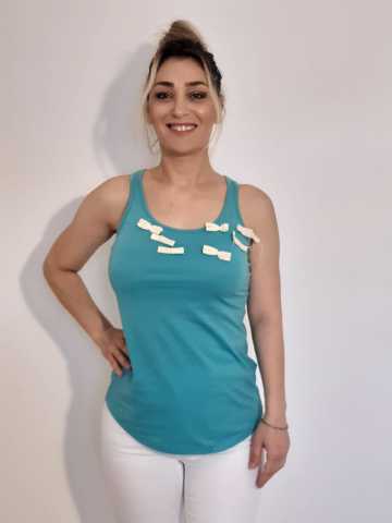 Fyonklu Turkuaz Yüzücü Penye 1022