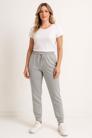 Gri Eşofman Altı Penye Pantalon