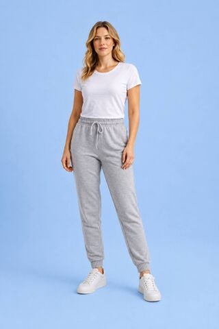 Gri Eşofman Altı Penye Pantalon