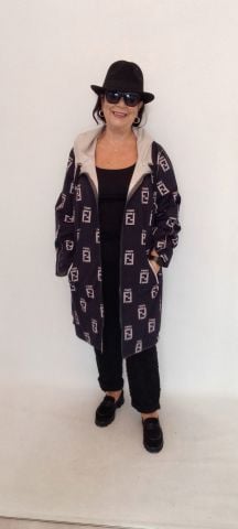 Hakiki Deri  Kemik Rengi Sedef Kapşonlu Çift Taraflı Pardesü Havasında  Kaban