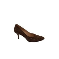 Toprak Rengi Az Topuklu Stiletto 1907