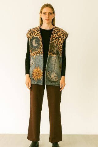 İtalyan Keçe Panolu Yelek