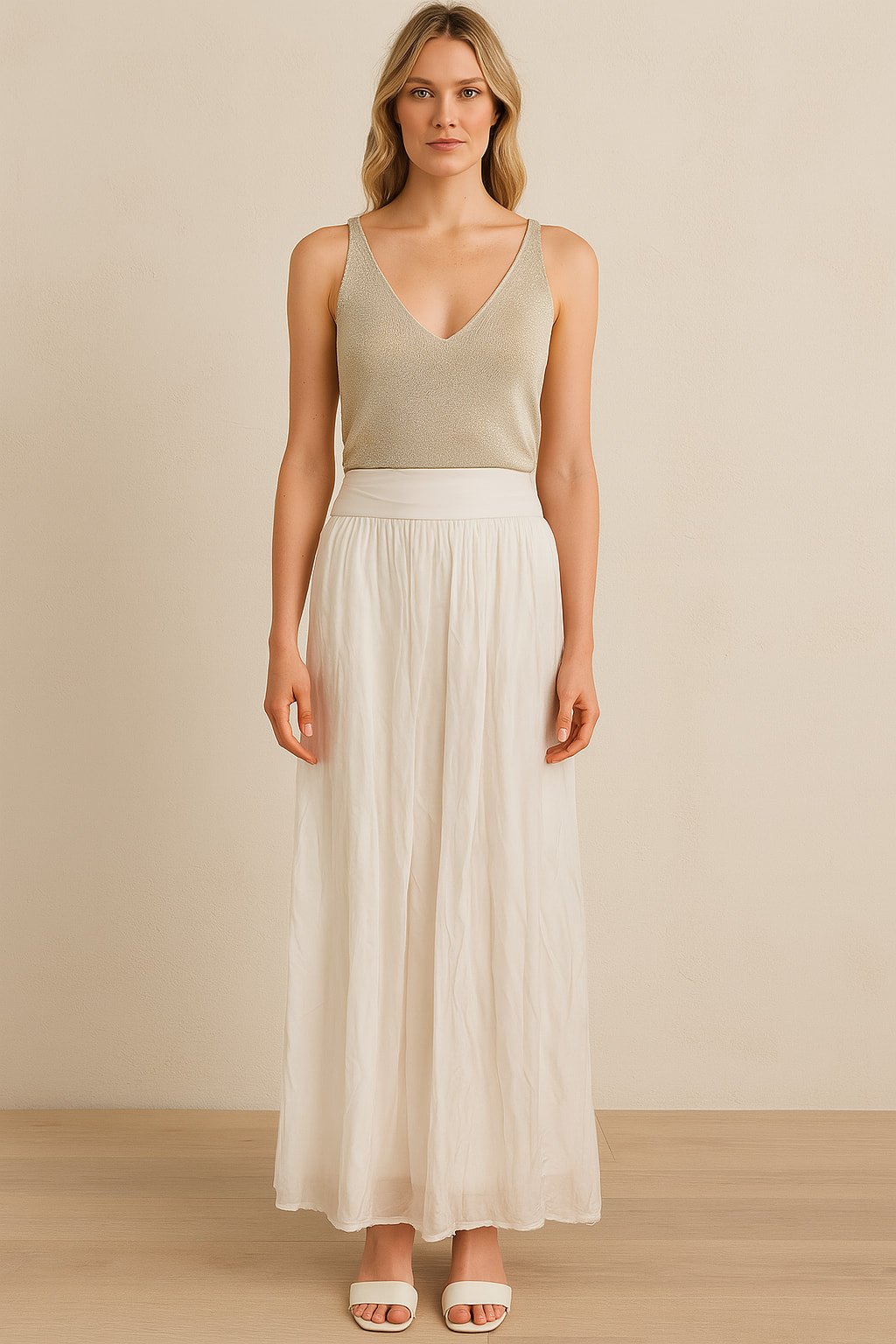 İtalyan ipek bol  pantalon