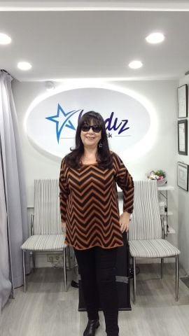 Büyük Beden Siyah Diagonal Taba Çizgili Triko Kazak