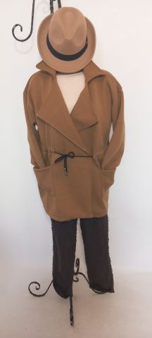 Taba Rengi  İtalyan  Triko Ceket Modeli Hırka